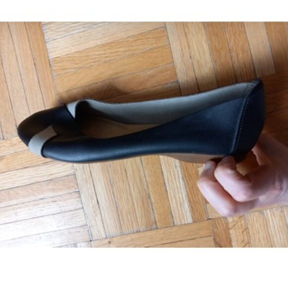 Grey and black elegant ballerinas flats shoes - Picture 5 of 8